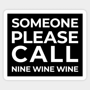 Nine Wine Wine Sticker